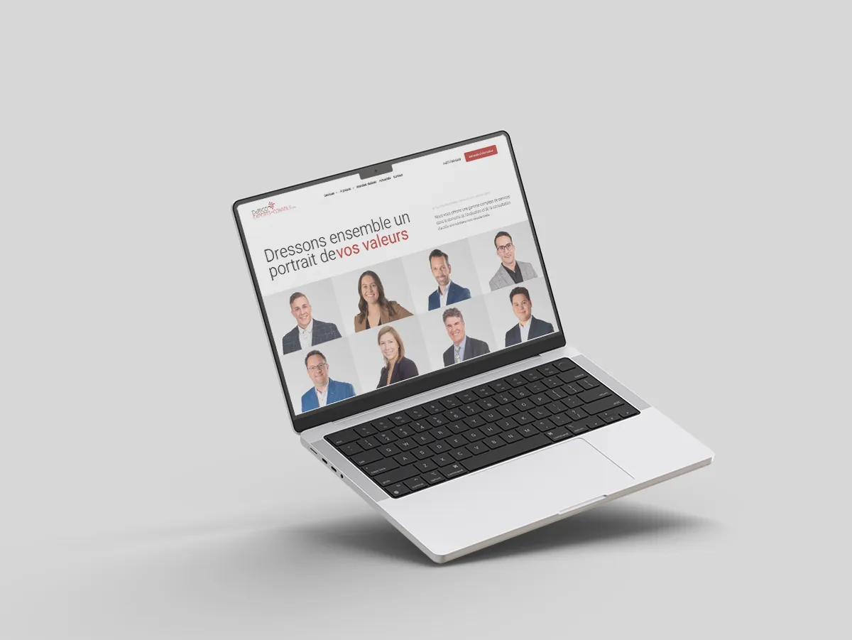 Site web Dérico Experts-Conseils — réalisation TactikMedia