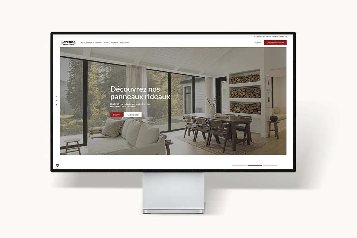 Site web Lorendo — réalisation TactikMedia