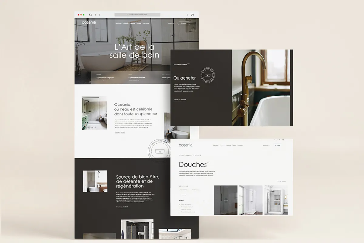 Site web Océania — réalisation TactikMedia