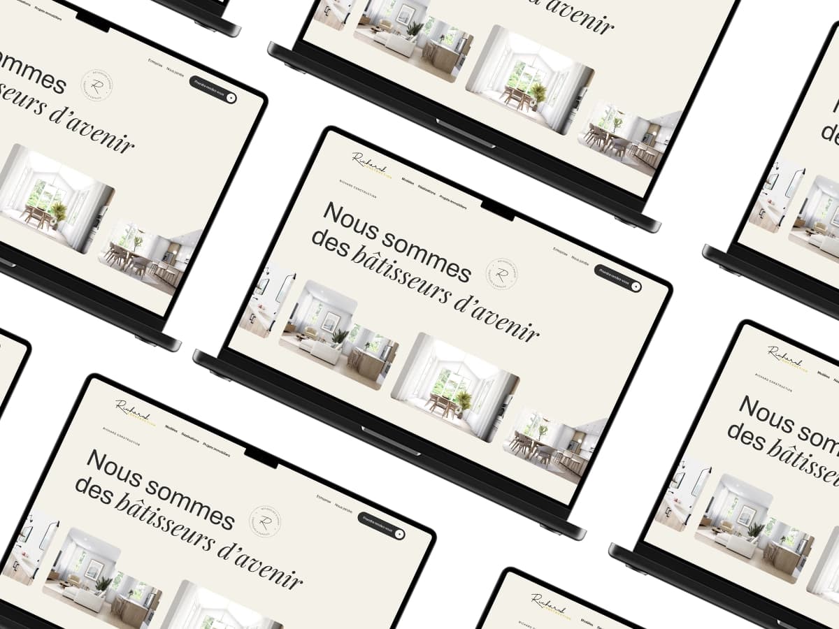 Site web Richard Construction — réalisation TactikMedia