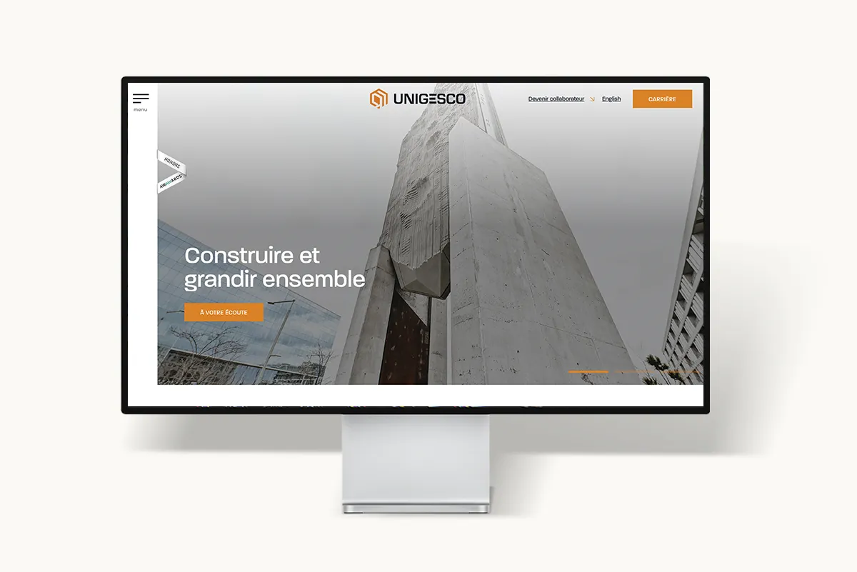 Site web Unigesco — réalisation TactikMedia