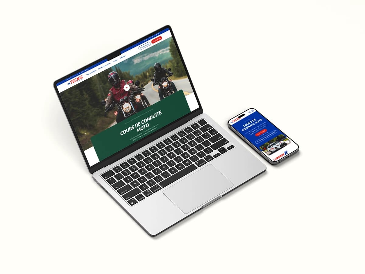 Aperçu 2 du projet Écoles de conduite Tecnic