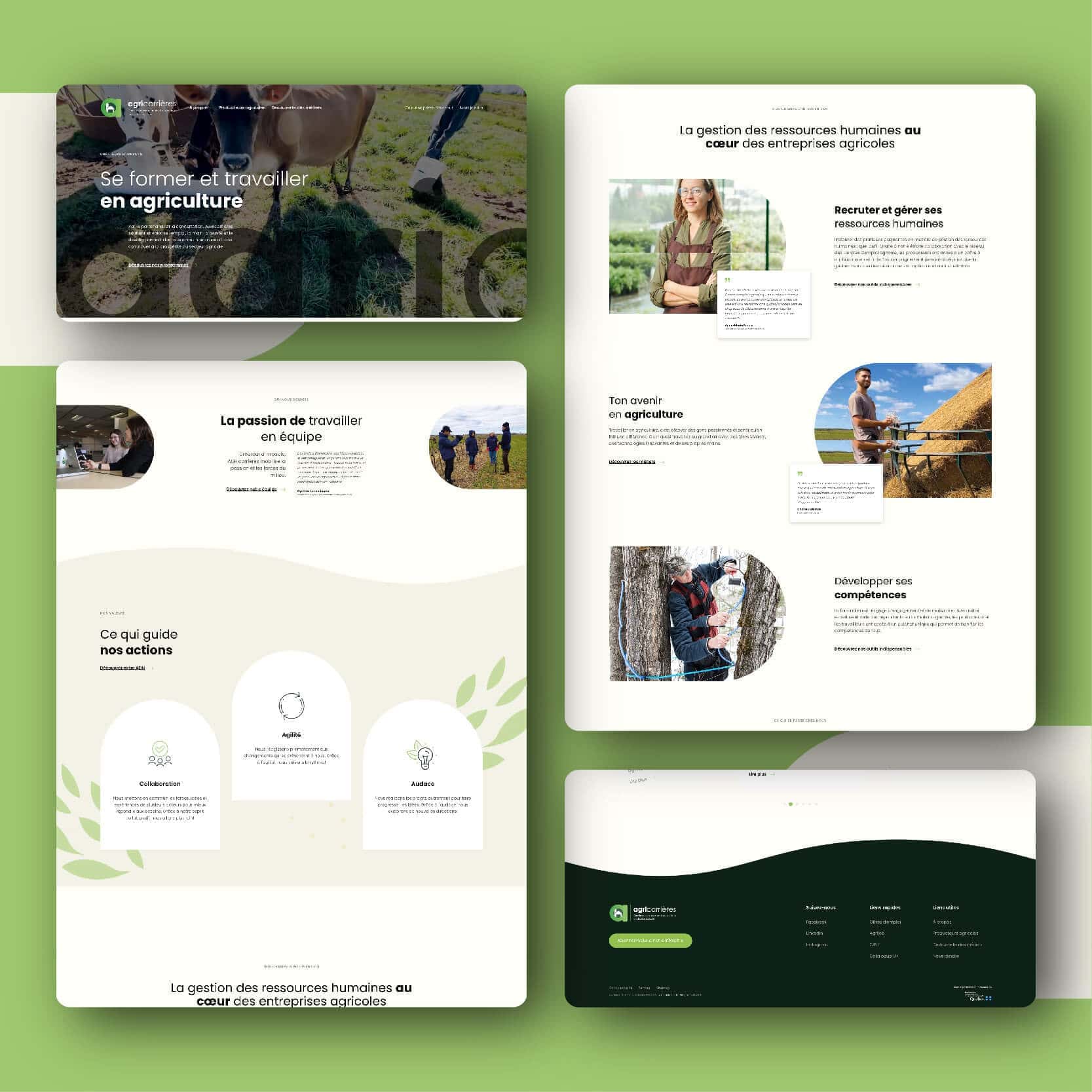 Tactikmedia projet agrcarrieres mockup